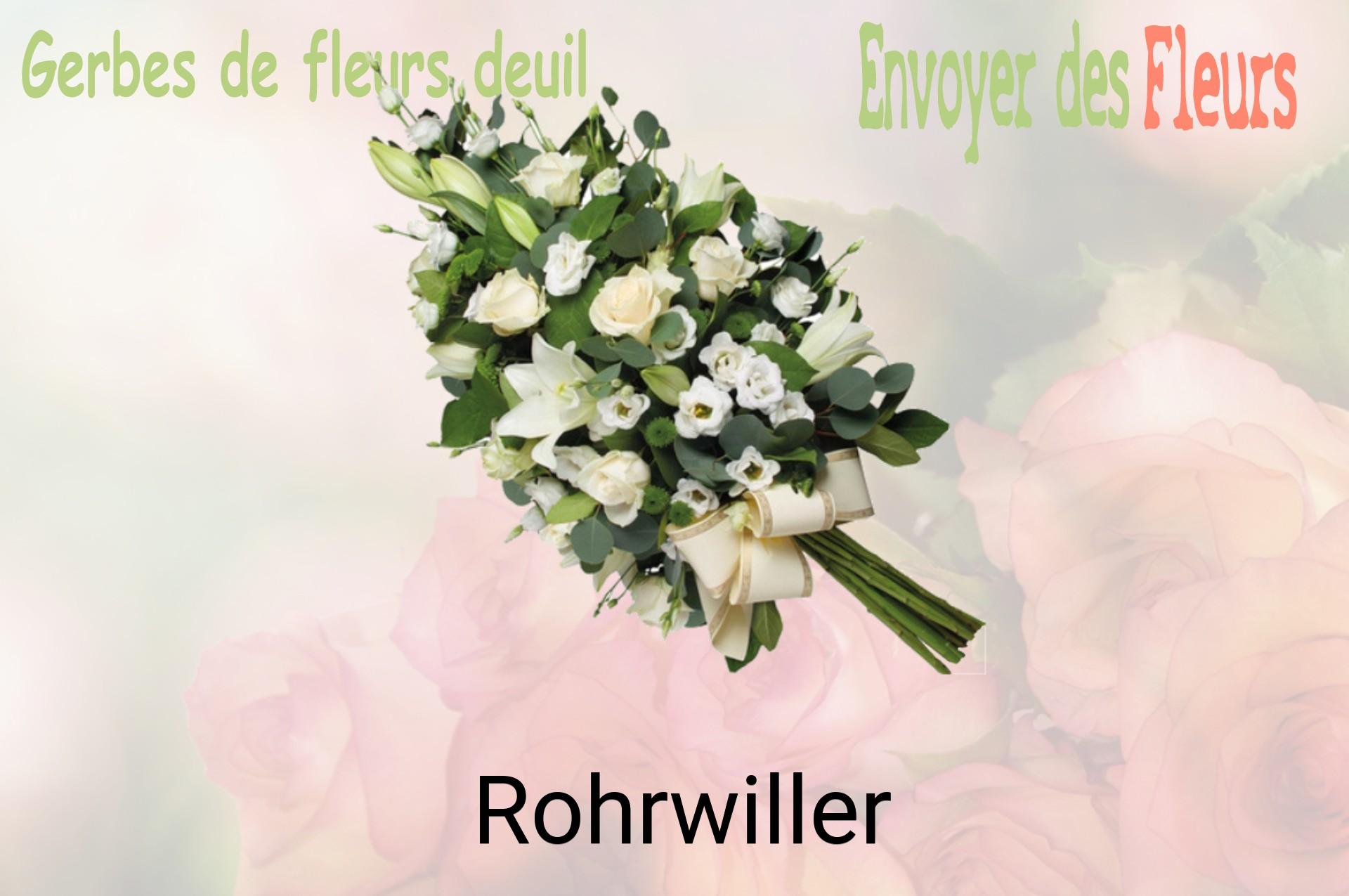 Gerbe de fleurs de deuil livrée à Rohrwiller